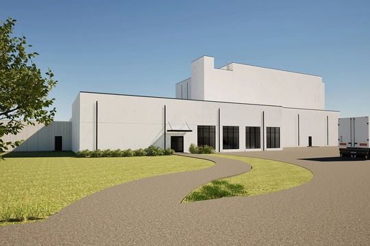 rendering of industrial building